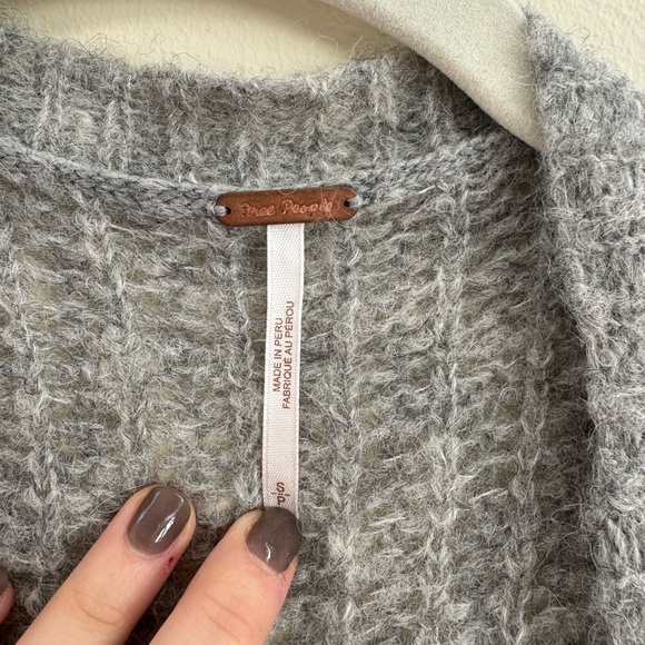 Free People Soft Gray Cardigan - Picture 2 of 4